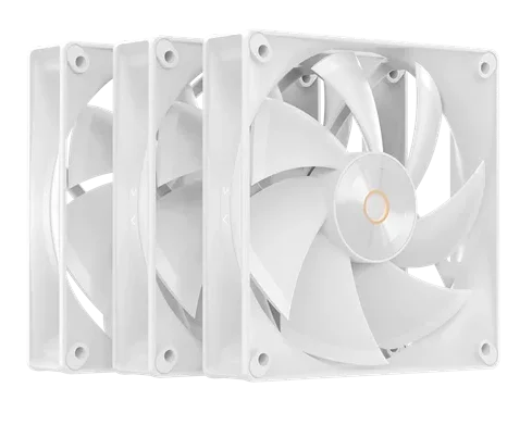 Вентилятор для корпуса Ocypus Delta F12 WH 3 IN 1, 120x120x25mm, 4-PIN PWM, 500-2000 RPM, 29 DBA MAX, HYDRO BEARING