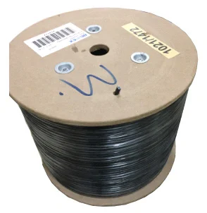 Кабель сетевой FTP 4 пары cat.5E solid 0.51мм CCA 305м черный outdoor (774117) (774117#MLN)