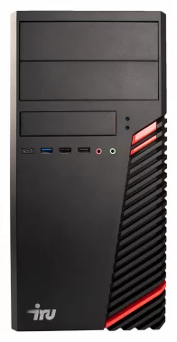ПК IRU Home 310H5SM MT i7 11700F (2.5) 8Gb SSD256Gb GT1030 2Gb Free DOS GbitEth 500W черный (1859418)