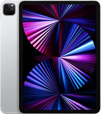 Планшет Apple iPad Pro 2021 A2459 M1 8C RAM8Gb ROM128Gb 11 IPS 2388x1668 3G 4G iOS серебристый 12Mpix 12Mpix BT WiFi Touch 10hr (MHW63B/A)