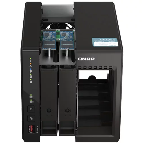 Сетевое хранилище без дисков/ SMB QNAP TS-253E-8G NAS, 2-tray w/o HDD. 2xHDMI-port. 4-core Celeron J6412 2-2.6 GHz, 8GB DDR, 2x2.5Gb LAN, 2 x M.2 2280 PCIe Gen 3 x2, 2x USB 3.2 Gen 2 (10Gbps) Port, 2x USB 2.0 port фото 6
