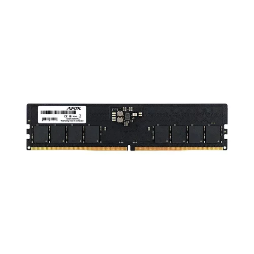 Модуль памяти Afox 16GB DDR5 4800Mhz UDIMM Single Channel Package (1x16GB) PC5-38400, 288- Pin, Non-ECC, Un-Buffered, CL40-38-38-77, 1.1V (AFLD516T8S1P)