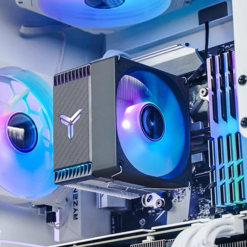 Устройство охлаждения(кулер) Jonsbo CR-1400 Evo ARGB черный 4-pin 22.3-33.85dB Al 180W 341gr Ret (CR-1400 EVO ARGB) фото 2