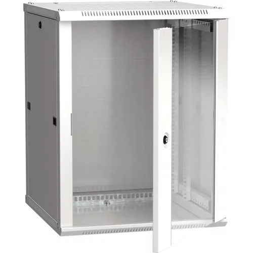 ITK Шкаф LINEA W 18U 600x600 мм дверь стекло, RAL7035 (LWR3-18U66-GF)