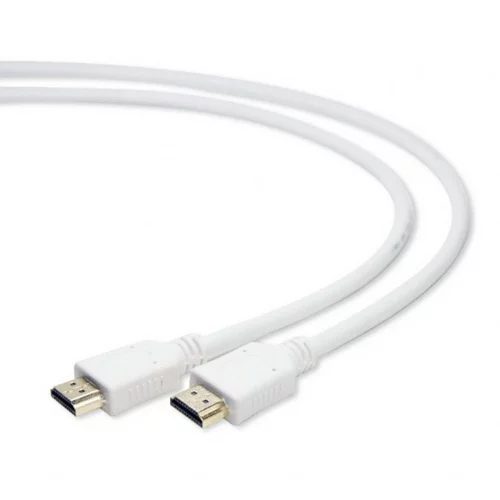 Кабель HDMI Gembird/ Cablexpert , 1.8м, v1.4, 19M/ 19M, белый, позол.разъемы, экран, пакет(CC-HDMI4-W-6)