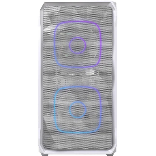 Powercase Корпус Mistral SM06 ARGB, Tempered Glass, 3x120mm ARGB PWM fans, белый, mATX (CMMSM06W-A3) фото 2