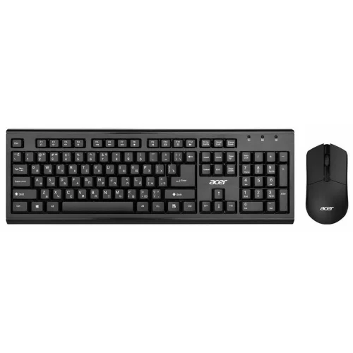 Набор клавиатура+мышь/ Беспроводной набор (клав+мышь) ACER OKR120 Wireless 2.4G combo set black (ZL.KBDEE.007)