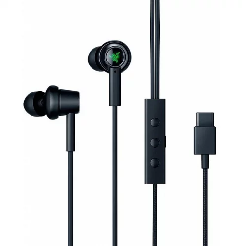 Гарнитура Razer Hammerhead ANC проводная, черный, USB C (RZ12-02780100-R3M1)