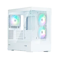 ZALMAN P30 V2, MATX, WHITE, WINDOW, 2x3.5", 3x2.5", 1xUSB TYPE-C, 1xUSB3.0, SIDE 2x120mm ARGB, REAR 1x120mm ARGB, VGA support (P30 WHITE V2)