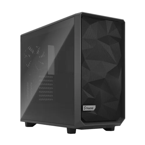 Корпус ПК без блока питания/ Case Fractal Design Meshify 2 TG Light Tint, Midi-Tower, 3x140mm, 2xUSB-A 3.2 + 1xUSB 3.2 Type-C E-ATX, ATX, mATX, mITX Gray (FD-C-MES2A-04)