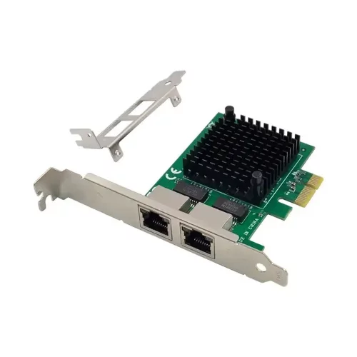 ORIENT XWT-INT225L2PE, Сетевая карта PCI-Ex1 v3.0 2xRJ45 2.5GbE NIC, Intel I225V chipset, 2.5/1 Гбит/с, 2 планки крепления (33251)