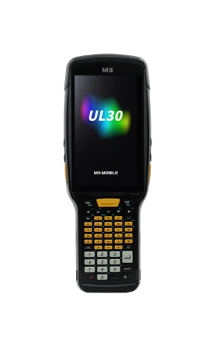 Терминал сбора данных M3 Mobile UL30F Android 14.0 GMS, HD, 802.11 a/ b/ g/ n/ ac/ ax, SE4770, Rear Camera, BT5.3, NFC(HF), 8G/ 12G, 53K, 6700mAh Bat & Bullet Proof Film, Hand Strap. Req CRD&PWR (U30W0E-U2RFES-HF)