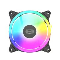 Кулер для корпуса/ Case Cooler PCCooler F3 T120 ARGB BK (120x120x25mm, 4-pin PWM, ARGB, 46CFM, 21.6dBA, 1800RPM, Black)