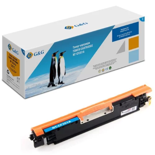 Тонер-картридж G&G NT-CF351A голубой 1000 страниц для НР LaserJet Pro Color M176/ 176FN/ M177/ M177FW