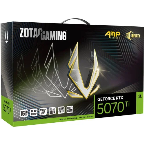 Видеокарта Zotac Bad Pack RTX5070Ti AMP EXTREME INFINITY 16GB GDDR7 256it 3xDP HDMI 3FAN PREMIUM PACK (ZT-B50710B-10P|BP) фото 8
