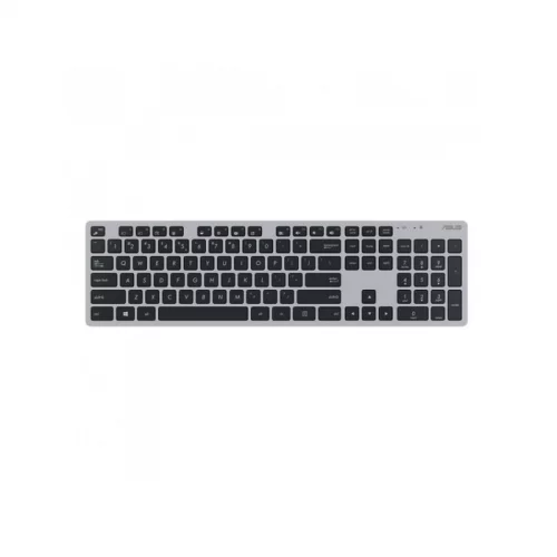 Клавиатура и мышь Asus W5000 slim Multimedia, Wireless, USB, 1600 dpi, Grey/Black (90XB0430-BKM0J0) фото 5
