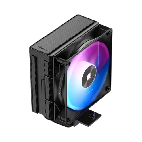 Кулер для процессора Ocypus Delta A40 BK ARGB, 120mm ARGB FAN, Top Panel, 4 HEAT PIPES, 4-PIN PWM, 500-2000 RPM, 29DBA, HYDRO BEARING, LGA115X/1200/1700/18XX, AM4/AM5