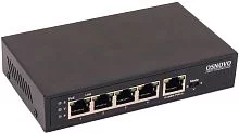 PoE Коммутатор/удлинитель OSNOVO SW-8050/D PoE Коммутатор/удлинитель Gigabit Ethernet на 5 портов c питанием по PoE. Расстояние передачи данных + PoE - 100м. Порты: 4 х GE (10/100/1000 Base-T) с поддержкой PoE, GE (10/100/1000