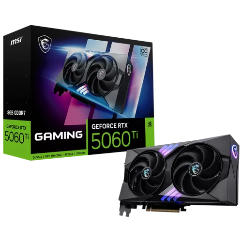 Видеокарта MSI RTX5060Ti GAMING OC 8GB GDDR7 128bit 3xDP HDMI 2FAN RTL (RTX 5060 TI 8G GAMING OC)