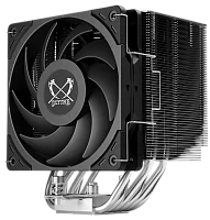 Кулер для процессора/ CPU Cooler Scythe Mugen 6 (230W, 4-pin PWM, 154mm, Al/ Cu, 6x6mm, 1x120mm, 60.29CFM, 26.88dBA, 2000RPM, S: 1851/ 1700/ 1200/ 115X/ 2011/ 2066, AM5/ AM4, silver, black) (SCMG-6000)