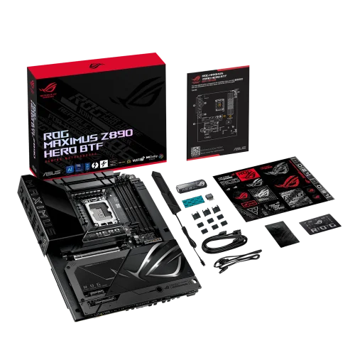 Материнская плата ASUS ROG MAXIMUS Z890 HERO BTF LGA1851 ATX 4хDDR5 PCIEx16 PCIEx4 PCIEx1 6xM.2 2xThunderbolt USB-C HDMI 2.5GLAN 5GLAN Wi-Fi 7 (90MB1KG0-M0EAY0) фото 17