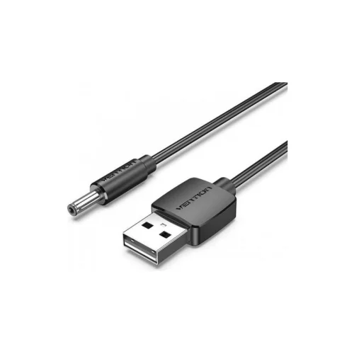 Кабель Vention USB AM/DC-jack 3.5мм M - 1м Чёрный (CEXBF)