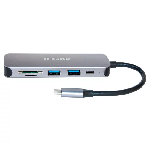 Концентратор/ DUB-2325 USB-C Hub, 2xUSB3.0 + USB-C, SD/microSD Card Reader (DUB-2325/A1A)