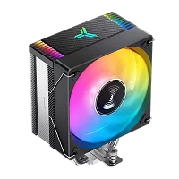 Кулер для процессора/ CPU Cooler JONSBO CR-1000 EVO ARGB (220W, 4-pin PWM, 154mm, Al/ Cu, 4x6mm, ARGB, 1x120mm, 59.48CFM, 32.0dBA, 1500RPM, S: 1700/ 1200/ 115X, AM4/ AM5 Black) (CR-1000 EVO ARGB BLACK)