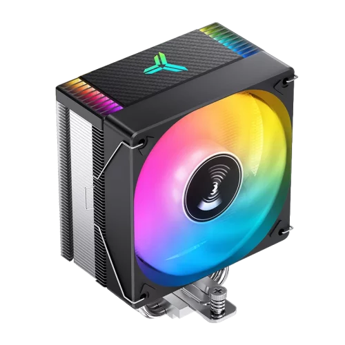 Кулер для процессора/ CPU Cooler JONSBO CR-1000 EVO ARGB (220W, 4-pin PWM, 154mm, Al/ Cu, 4x6mm, ARGB, 1x120mm, 59.48CFM, 32.0dBA, 1500RPM, S: 1700/ 1200/ 115X, AM4/ AM5 Black) (CR-1000 EVO ARGB BLACK)