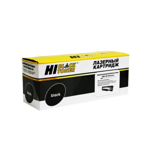 Картридж Hi-Black HB-CB435A/ CB436A/ CE285A, черный, 2000 страниц, универсальный, для HP LJ P1005/ P1505/ M1120/ Canon725 (991531350)