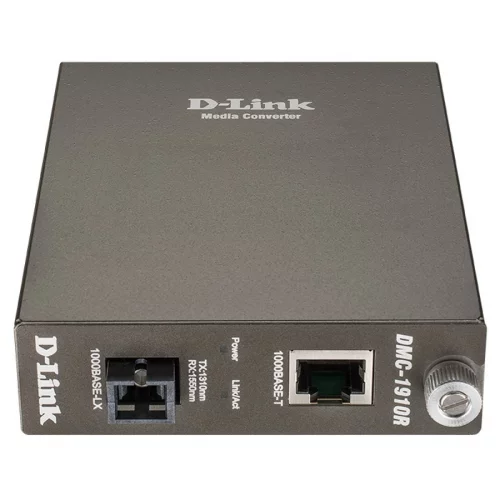 Конвертор/ 1000Base-T to 1000Base-LX (up to 15 km, SC) Single Fiber Bi-Direction Media Converter (DMC-1910R/A9A)