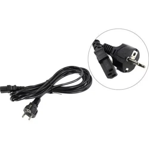 Exegate ES280997RUS Кабель питания ExeGate Special PC-5S (Евровилка Schuko-]С13) 3*0.5mm2, CCA, черный, 5м.