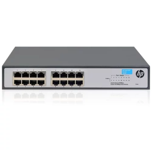 Коммутатор HP 1420-16G (JH016A) (JH016A#ABB) Коммутатор HP 1420-16G Switch (16 ports 10/100/1000, unmanaged, fanless, 19) (JH016A#ABB)