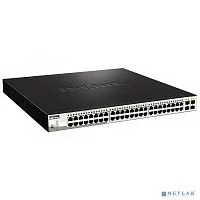 Коммутатор/ DGS-1210-52MPP Smart L2 Switch 48х1000Base-T PoE, 4х1000Base-X SFP, PoE Budget 740W, Compact CLI (DGS-1210-52MPP/E2A)
