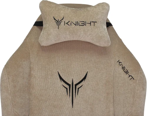 Кресло игровое Knight N1 Fabric бежевый Light-21 с подголов. крестов. металл (KNIGHT N1 BEIGE) фото 3