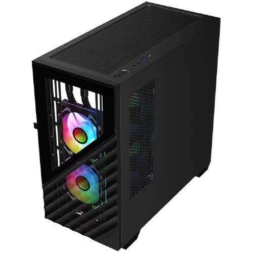 1STPLAYER DK D7 Black / mATX / 3x120mm LED fans / D7-BK-3F1 фото 3