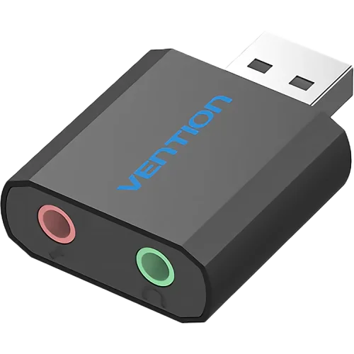 Внешняя звуковая карта Vention USB Черная (VAB-S17-B)