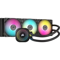 Система жидкостного охлаждения/ Water Cooling System Corsair iCUE LINK TITAN 360 RX RGB (360mm, Black, RGB/ Fans: 3x120mm, 73.5CFM, 36dBA, 2100RPM/ S: 1851, 1700, AM5, AM4) (CW-9061018-WW)