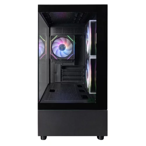 1STPLAYER MIKU Mi5 ARGB Black / mATX / 3x120mm ARGB fans / Mi5-BK-2FC7R-1FC7 фото 2