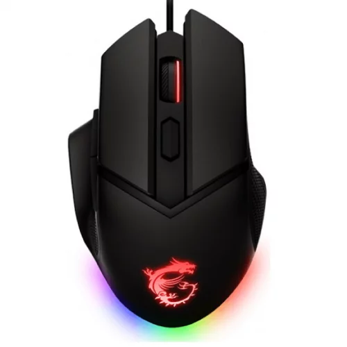 Мышь MSI Clutch GM20 ELITE, Wired, RGB, 6400dpi, USB 2.0, 6but, cable 2 m (S12-0400D00-C54)