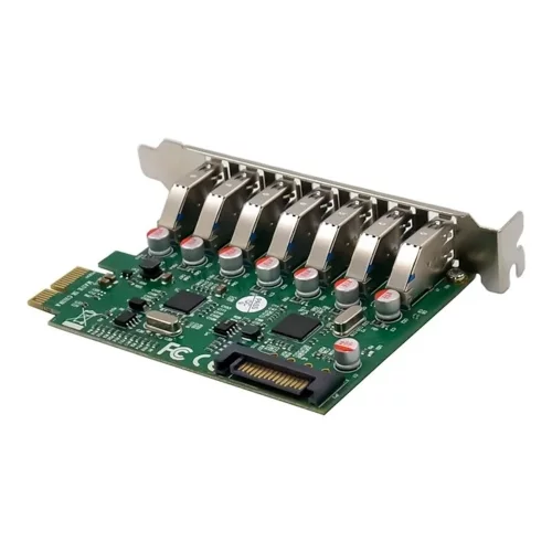 ORIENT VA-3U7PE, Контроллер PCI-Ex1, USB 3.2 Gen1 (USB 3.0), скорость до 5 Гбит/с, 7-port ext, VIA VL805+VL812 chipset, разъем доп.питания, oem (31110) фото 3