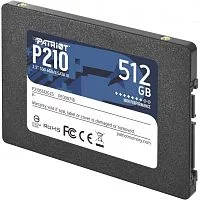 Твердотельный накопитель Patriot P210 SSD 2.5" SATA III 512GB 3D TLC 520/ 430MB/ s IOPS 50K/ 50K 7mm (P210S512G25)