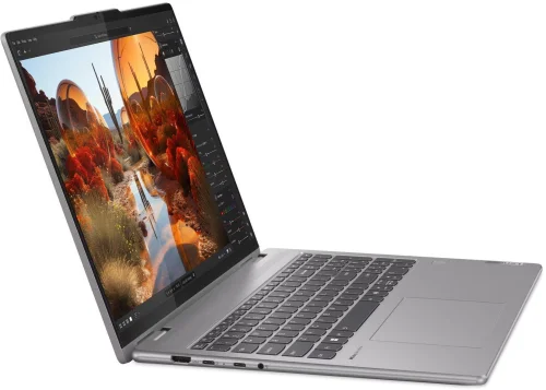Ноутбук трансформер Lenovo Yoga 7 2-in-1 16AHP9 16(1920x1200 IPS)/Touch/AMD Ryzen 7 8840HS(3.8Ghz)/16384Mb/512PCISSDGb/noDVD/Int:AMD Radeon 780M/Cam/BT/WiFi/71WHr/war 1y/1.99kg/arctic grey/Win11Home_ENG + 65W (83DM0006US) фото 3
