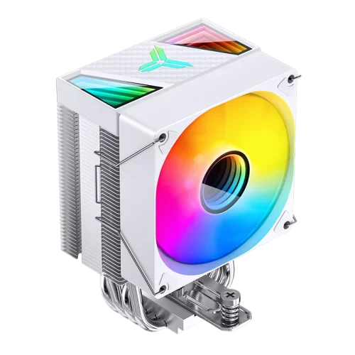 Кулер для процессора/ CPU Cooler JONSBO CR-1400 V2 ARGB (180W, 4-pin PWM, 133mm, Al/ Cu, 4x6mm, ARGB, 1x92mm, 38.2CFM, 33.8dBA, 2200RPM, S: 1700/ 1200/ 115X, AM4/ AM5 White) (CR-1400 V2 ARGB WHITE)