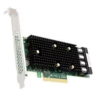 HBA-адаптер Broadcom 9400-16i SGL (05-50008-00 / 03-50008-02012) PCIe 3.1 x8 LP, Tri-Mode SAS/ SATA/ NVMe 12G HBA, 16port(4*int SFF8643), 3416 IOC (05-50008-00012 / 03-50008-02012)