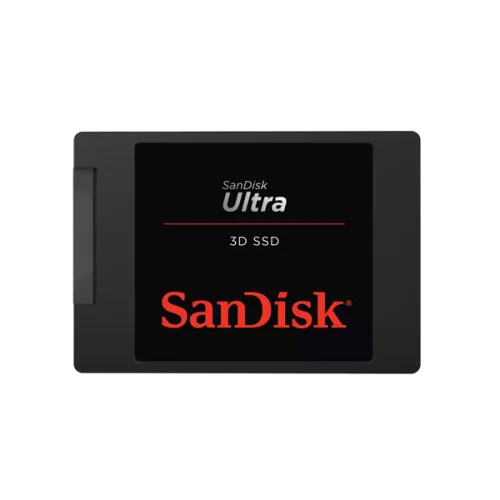 Твердотельный накопитель SanDisk Ultra 3D SSD 2,5” SATA 500Gb, TBW 200, SDSSDH3-500G-G26, 1 year