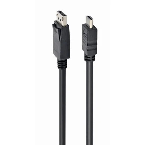 Cablexpert Кабель DisplayPort->HDMI, 10м, 20M/ 19M, черный, экран, пакет (CC-DP-HDMI-10M)