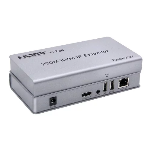 ORIENT VE052, HDMI KVM IP extender, HDMI+USB удлинитель до 200 м по витой паре Cat5e/ 6, HDMI 1.3, 1080p@60Hz, HDCP, (исп.TCP/ IP про-л, код-а H.264, битрейт 8Mbps) пит. от вн. БП 5В/ 2А, (31069) фото 2
