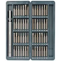 Набор прецизионных отверток Deli DL241057 (отвертка + 56 бит), сталь S2 + Cr-V