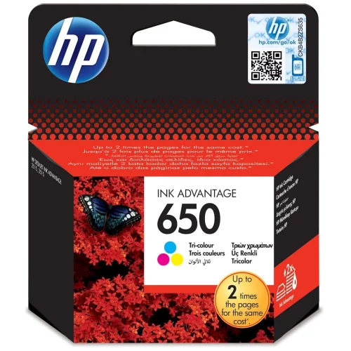 Картридж/ HP 650 Tri-colour Ink Cartridge (CZ102AE)